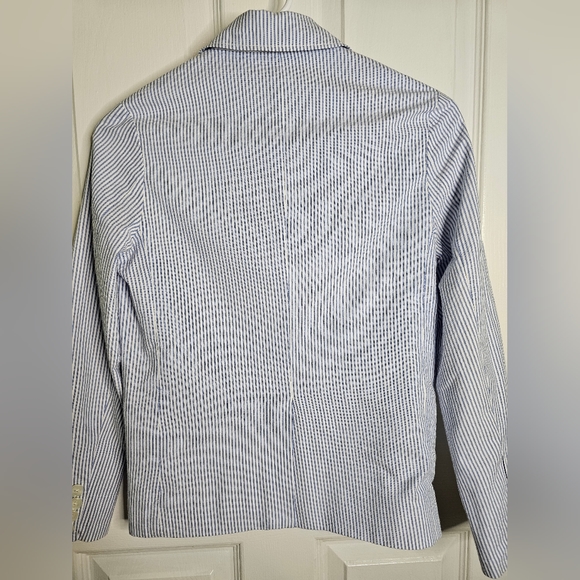 🌟NWOT🌟 E.LAND BLUE AND WHITE STRIPES SUIT - Picture 3 of 6